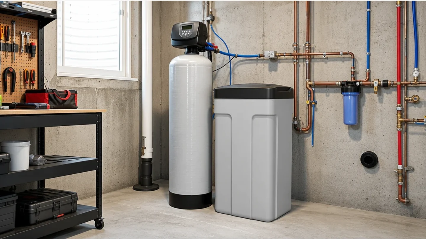Residential water softener installation project detail for homeowner quote planning